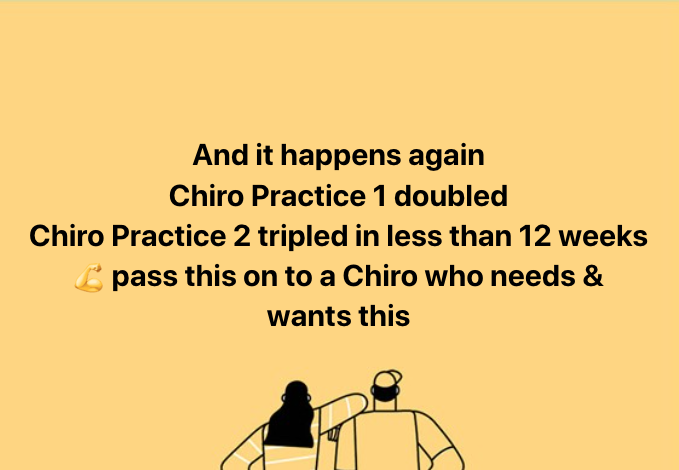 Chiropractic Practice Doubles In 12 Weeks
